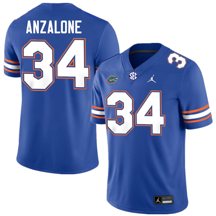 Alex Anzalone Florida Jersey,Florida Gators #34 Alex Anzalone Jersey Youth Uniforms-Royal Alex Anzalone Florida Jersey,Florida Gators #34 Alex Anzalone Jersey Youth Uniforms-Royal